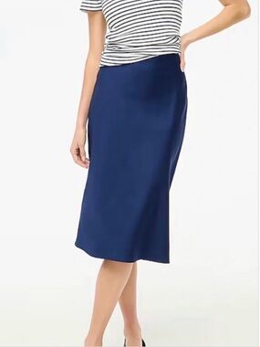 J. Crew Gwyneth Midi Slip Skirt